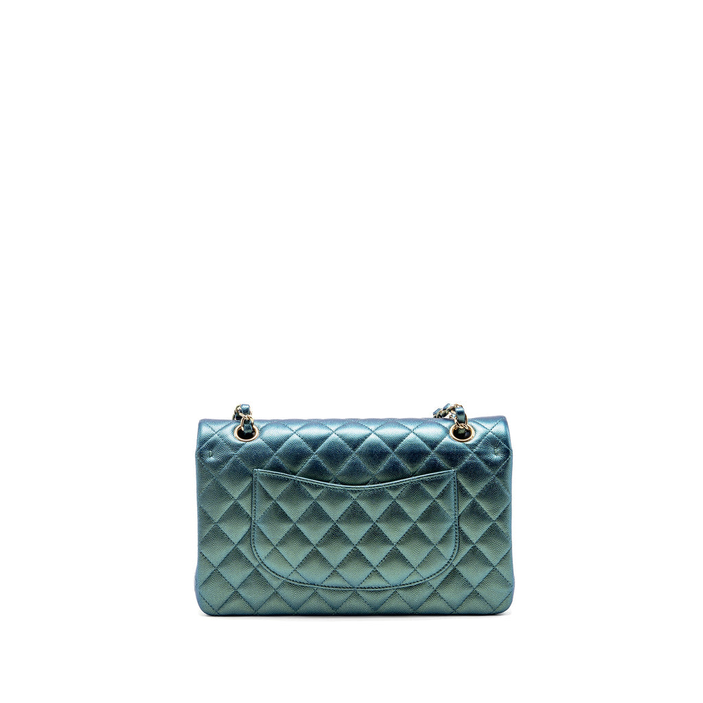 chanel-22p-medium-classic-double-flap-bag-caviar-iridescent-green-lghw-microchip