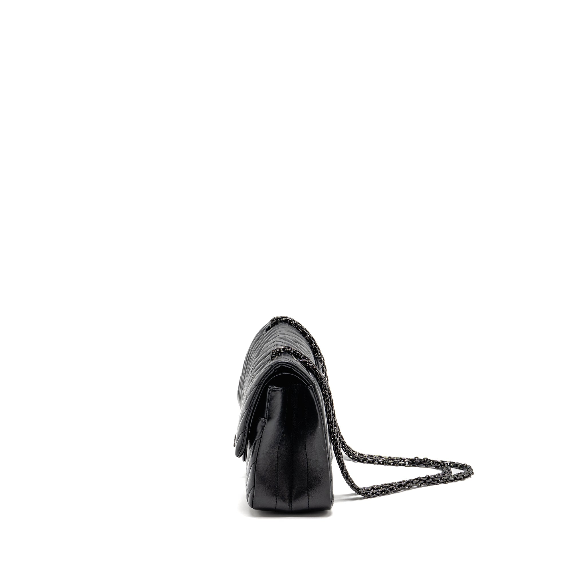 chanel-small-2-55-reissue-double-flap-bag-chevron-aged-calfskin-so-black-copy