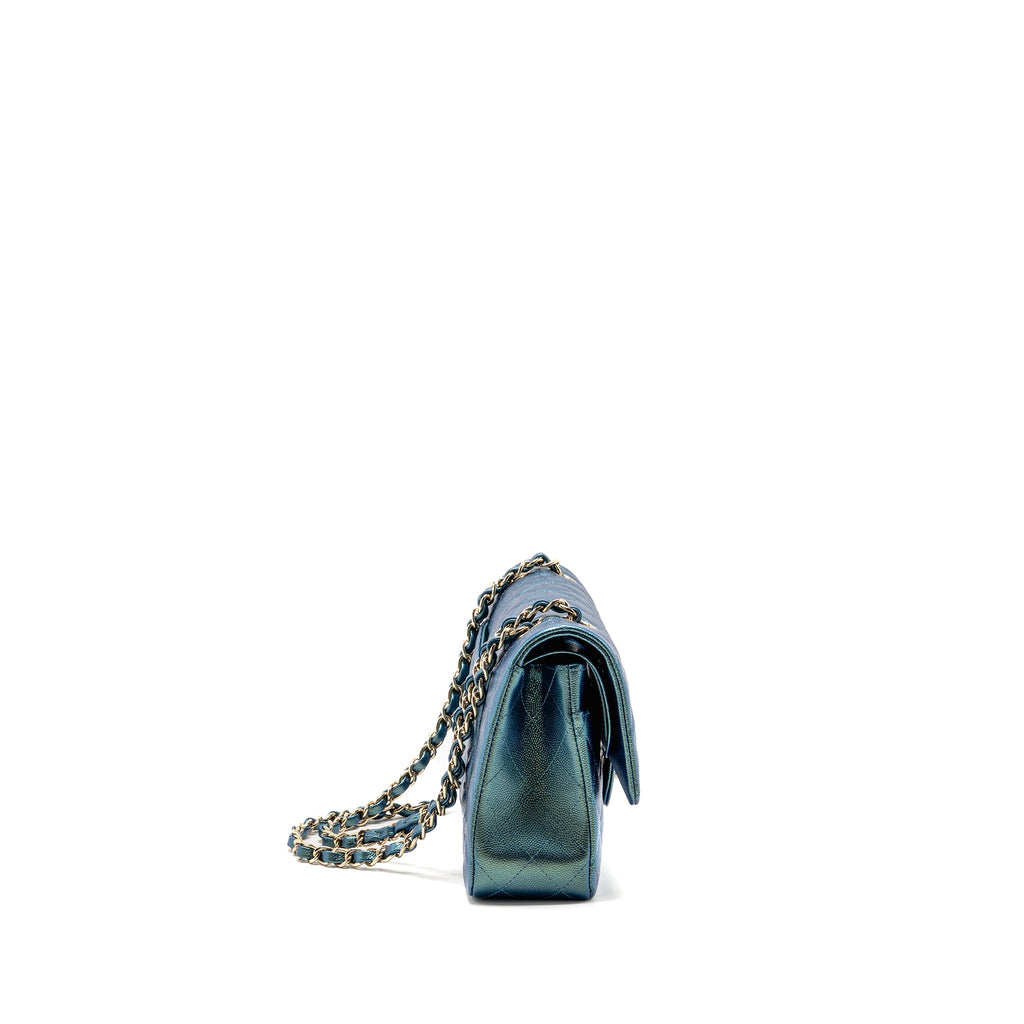 chanel-22p-medium-classic-double-flap-bag-caviar-iridescent-green-lghw-microchip