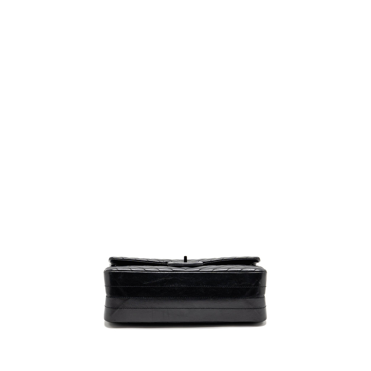 chanel-small-2-55-reissue-double-flap-bag-chevron-aged-calfskin-so-black-copy