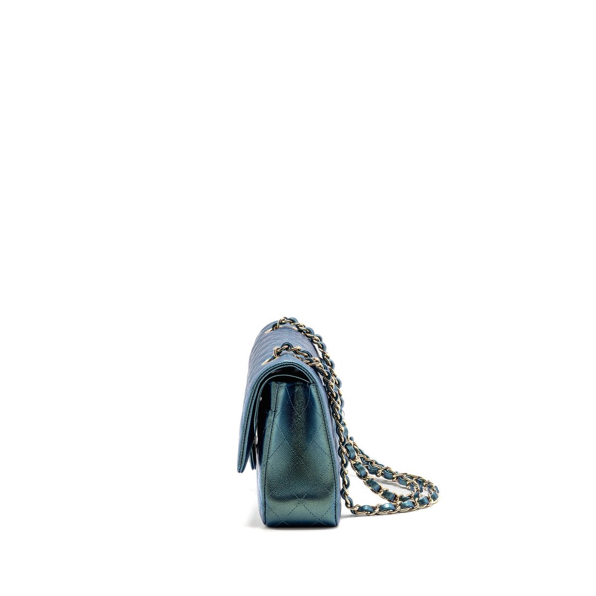 chanel-22p-medium-classic-double-flap-bag-caviar-iridescent-green-lghw-microchip