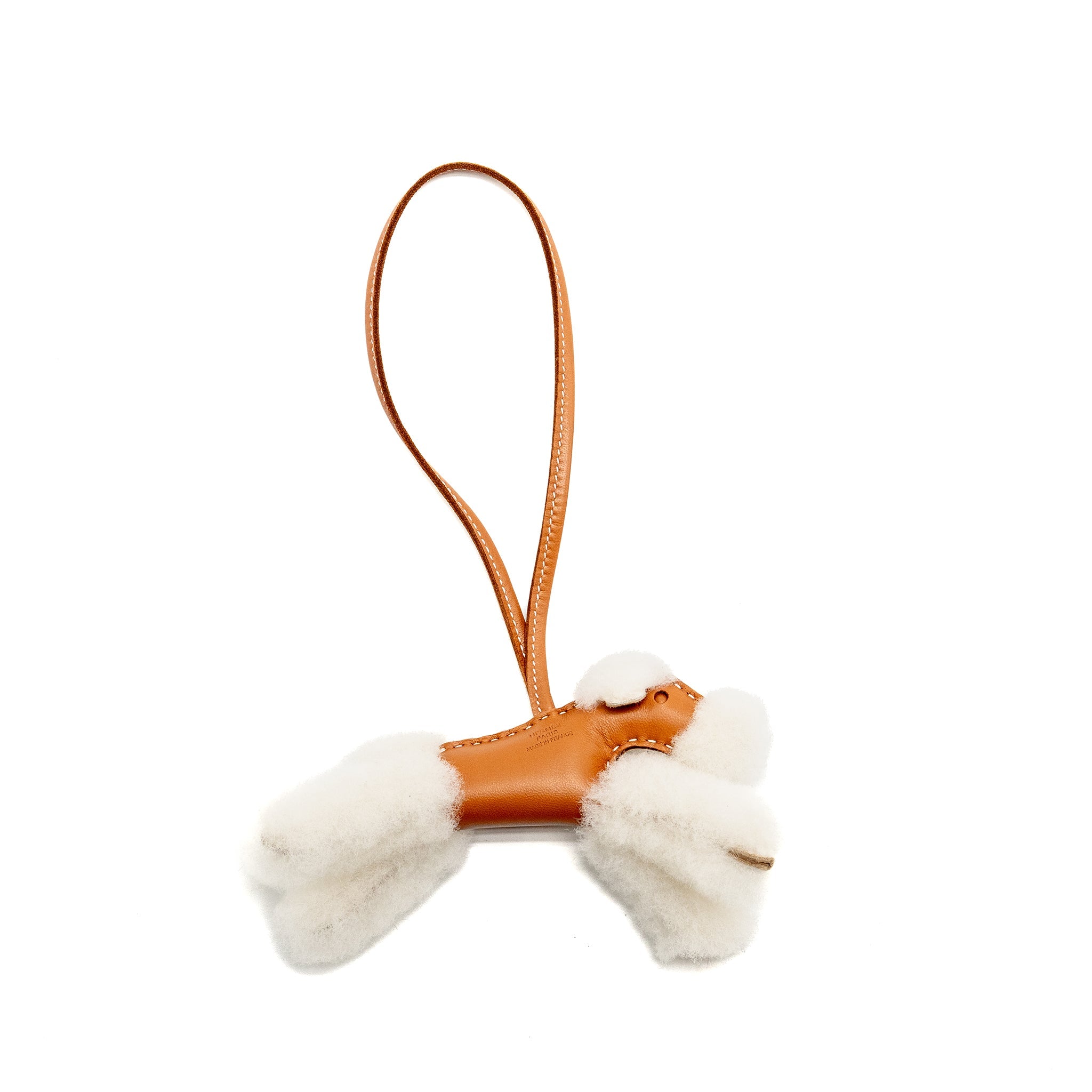 hermes-budy-shearing-bag-charm-wool-lambskin-ecru-gold-stamp-k-copy