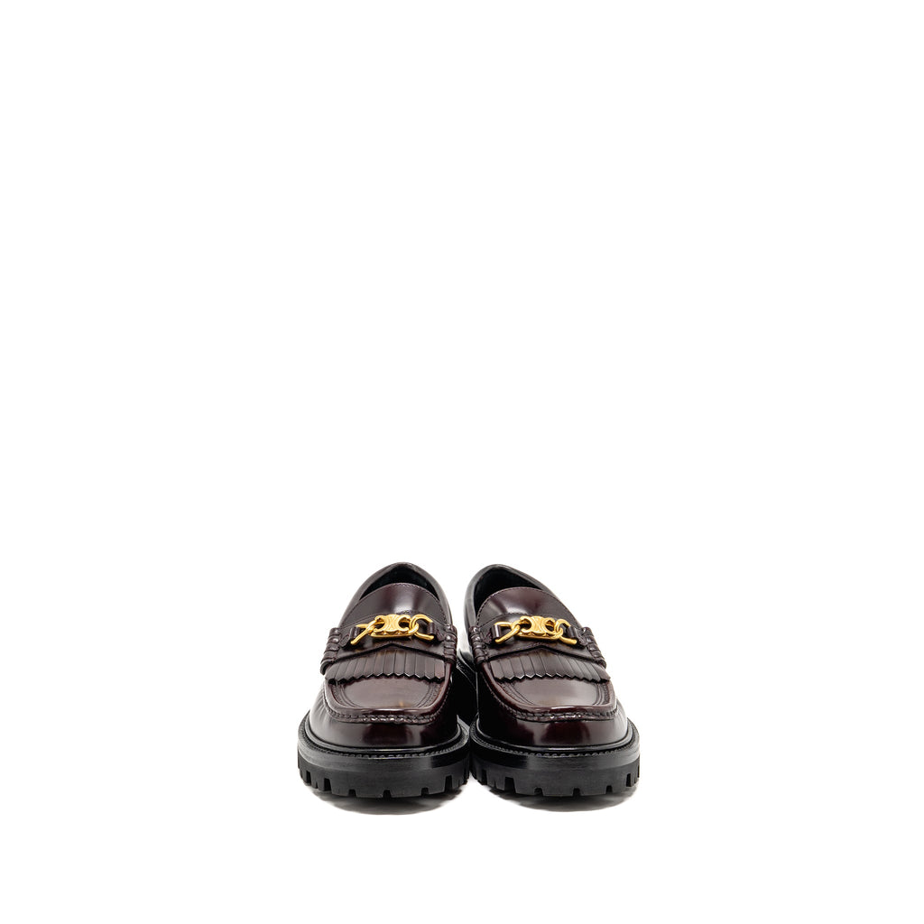 celine-size-37-chunky-loafer-leather-burgundy-ghw-copy-1