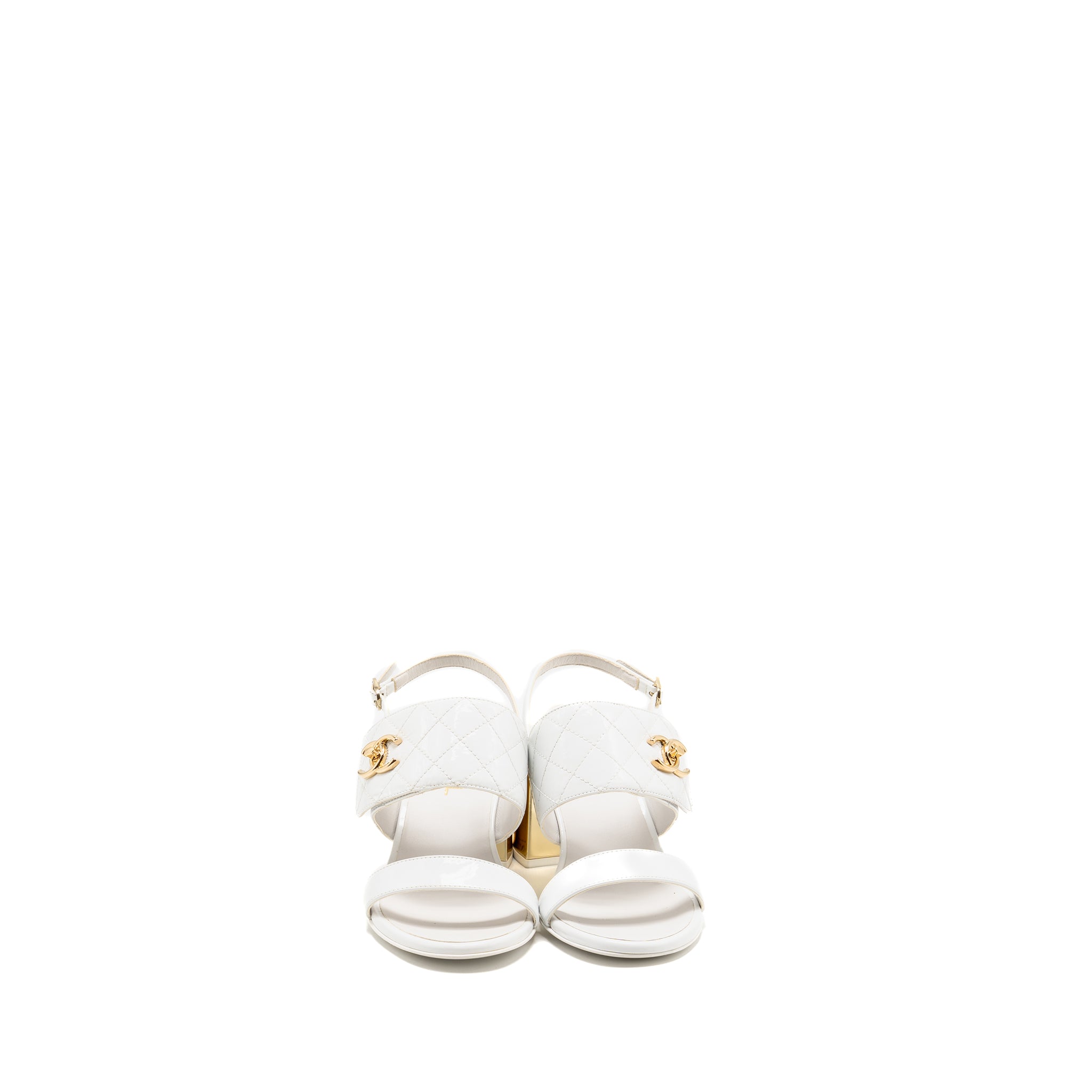 chanel-size-37-23p-cc-logo-sandals-patent-goatskin-white-ghw