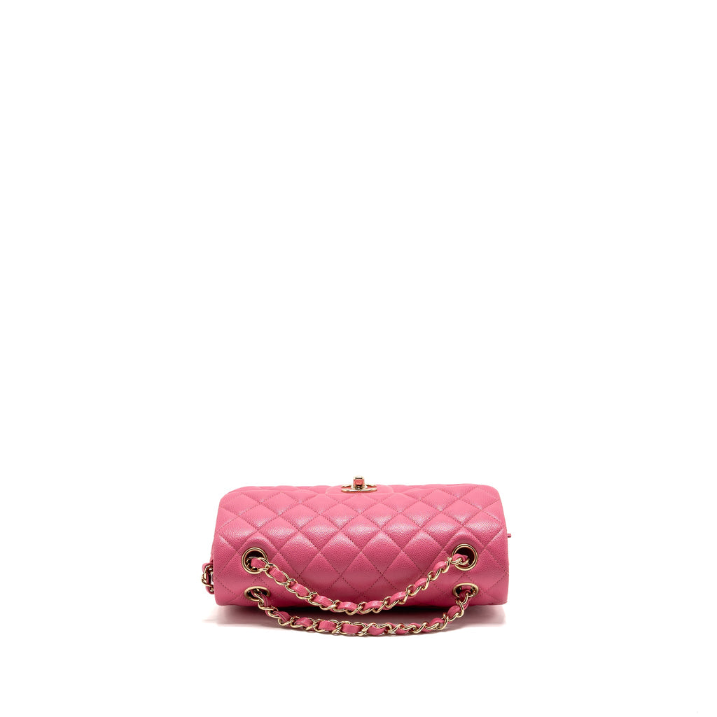 chanel-small-classic-double-flap-bag-caviar-hot-pink-lghw