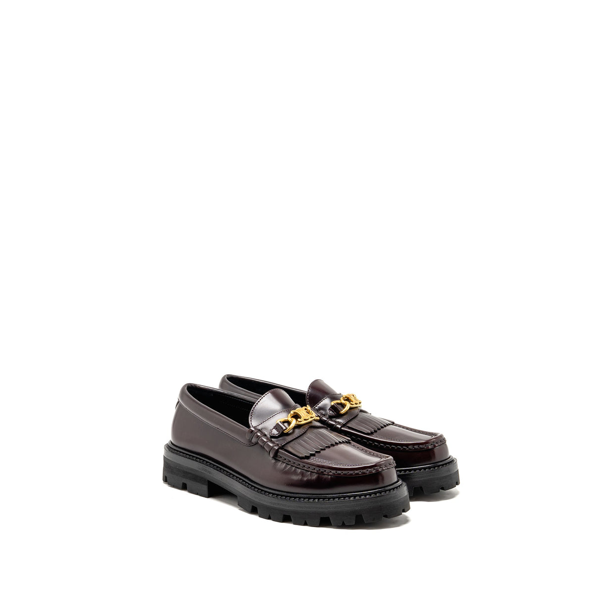 celine-size-37-chunky-loafer-leather-burgundy-ghw-copy-1