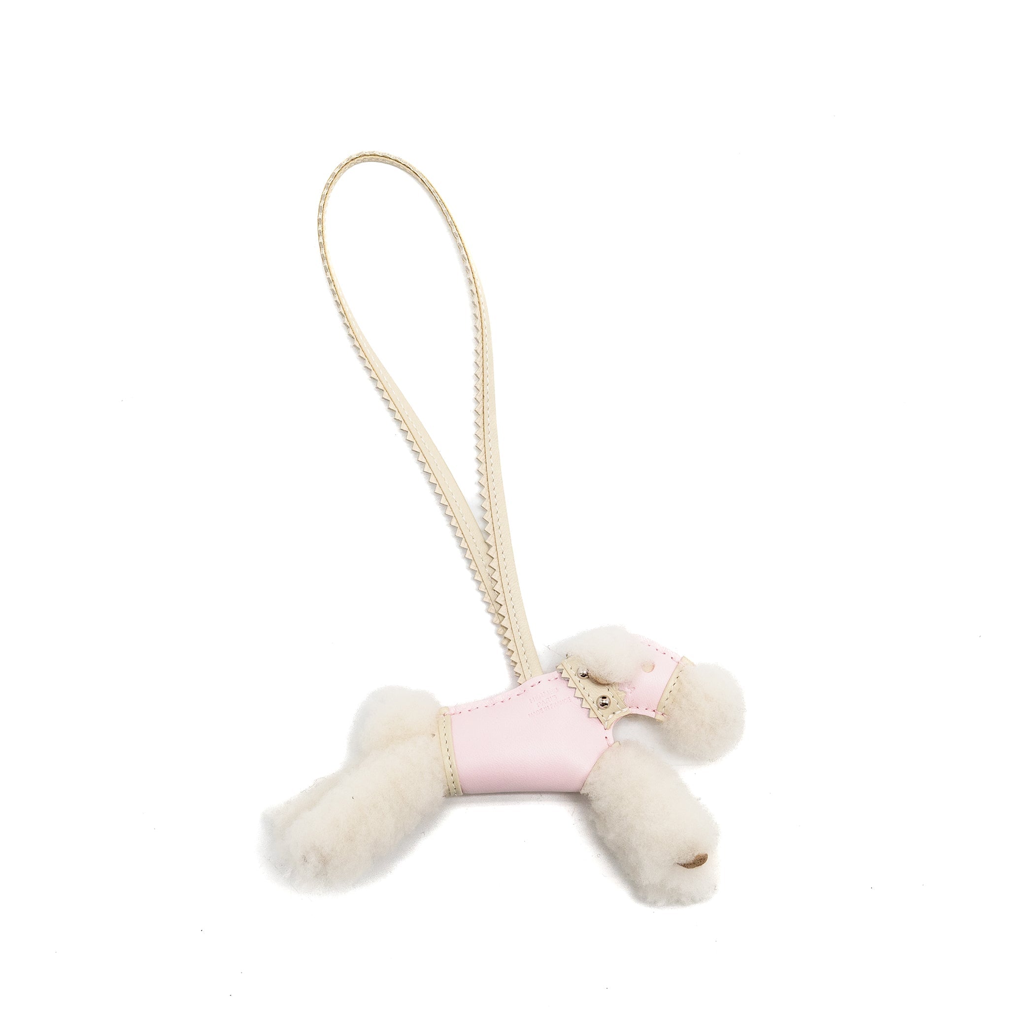 hermes-budy-shearing-bag-charm-wool-leather-ecru-rose-darling-craie