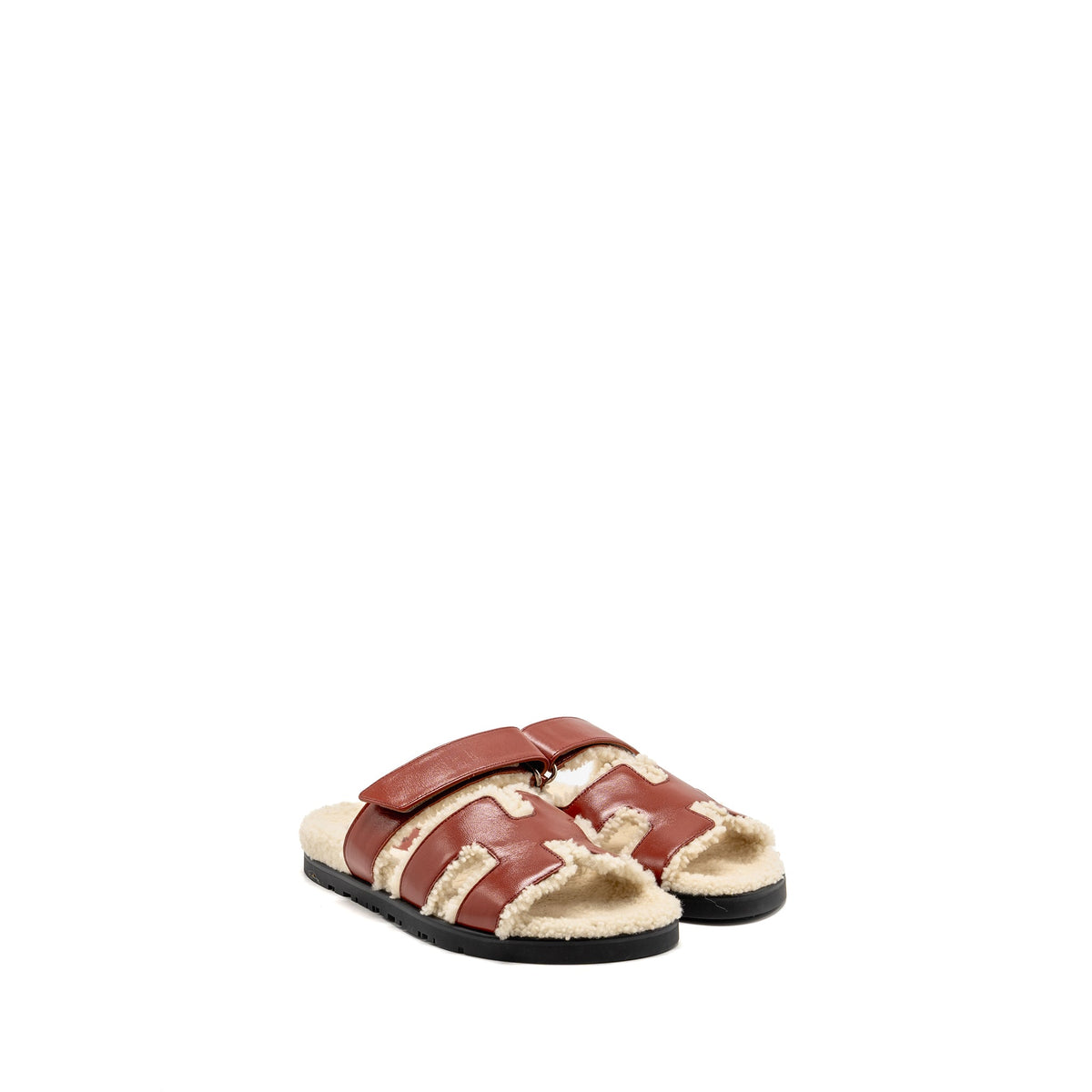 hermes-size-37-femme-chypre-sandals-glazed-napa-shearling-rouge-sanguine-ecru-copy