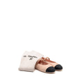 chanel-size-36-24c-mary-janes-ballet-flats-lambskin-light-pink-black-and-logo-leg-warmers-cotton-light-pink-sell-in-a-set