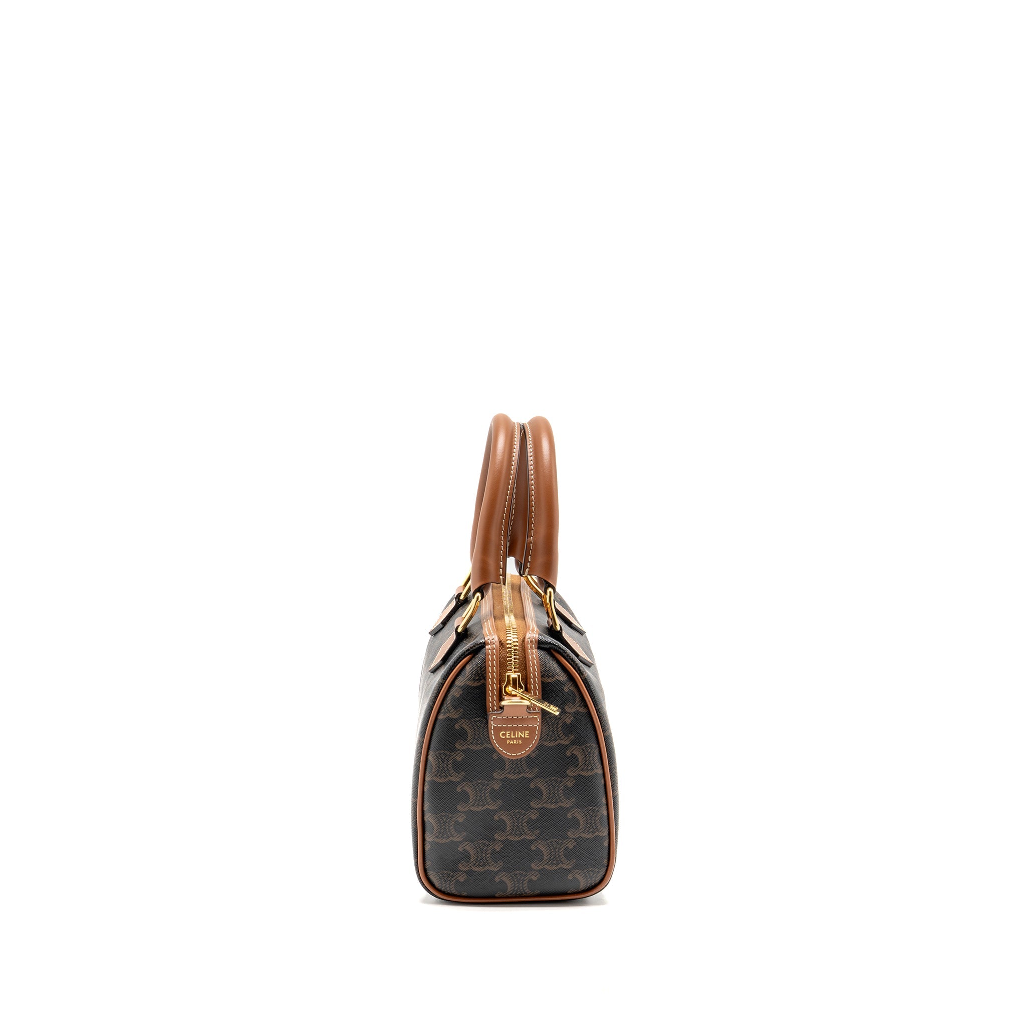 celine-small-boston-bag-triomphe-canvas-calfskin-tan-ghw-1