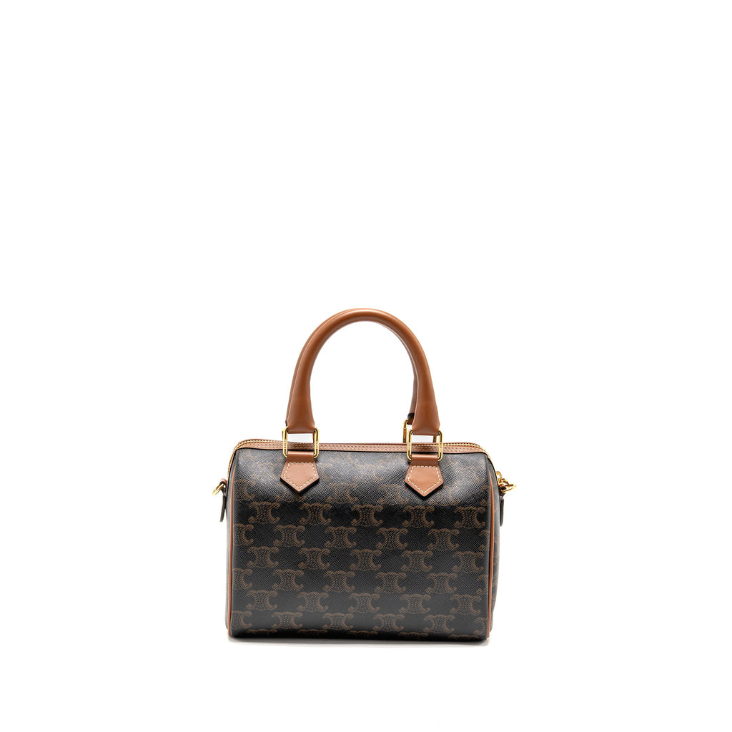 celine-small-boston-bag-triomphe-canvas-calfskin-tan-ghw-1