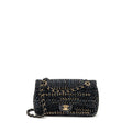 chanel-medium-single-flap-bag-tweed-black-ghw