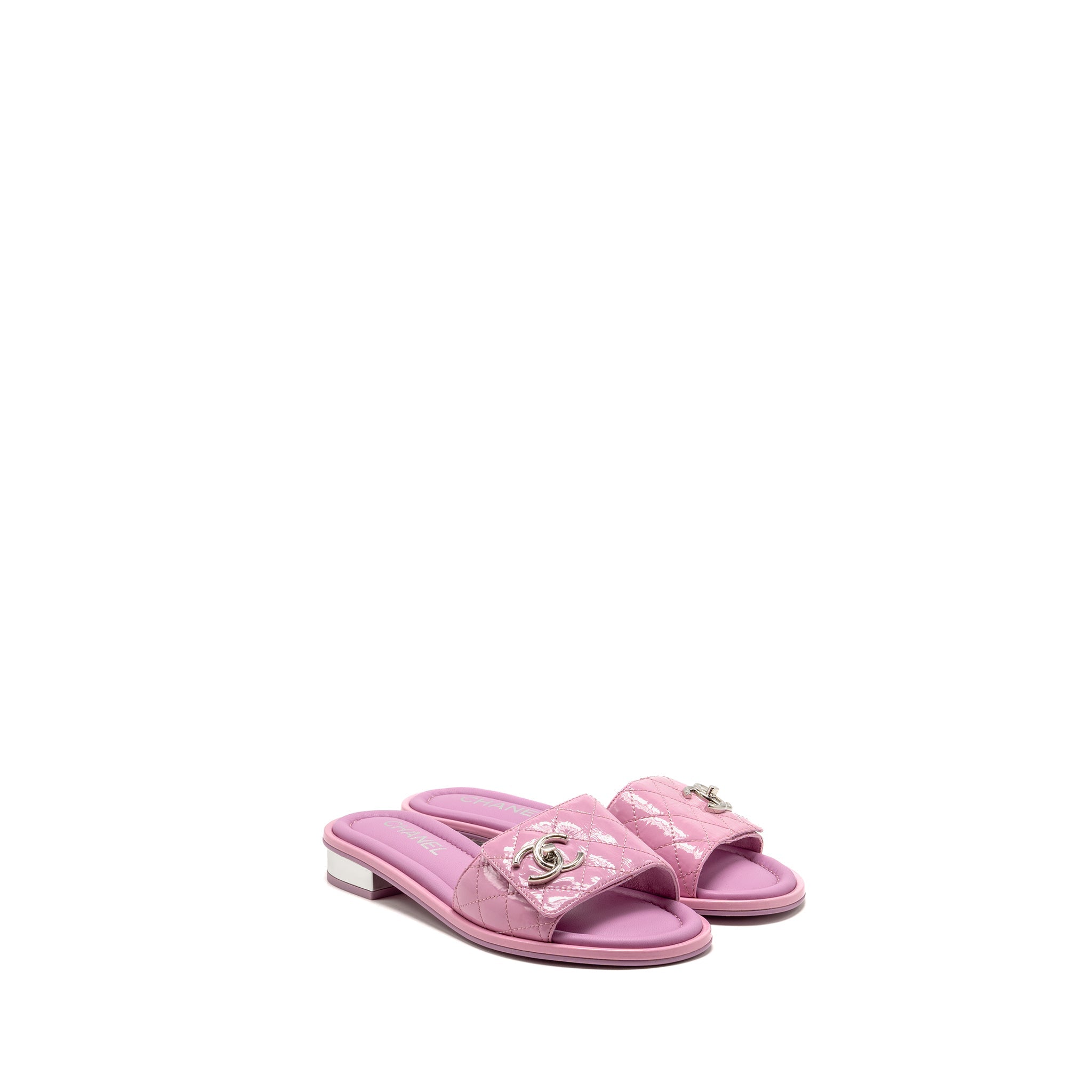 chanel-size-37-mules-sandals-patent-leather-pink-copy