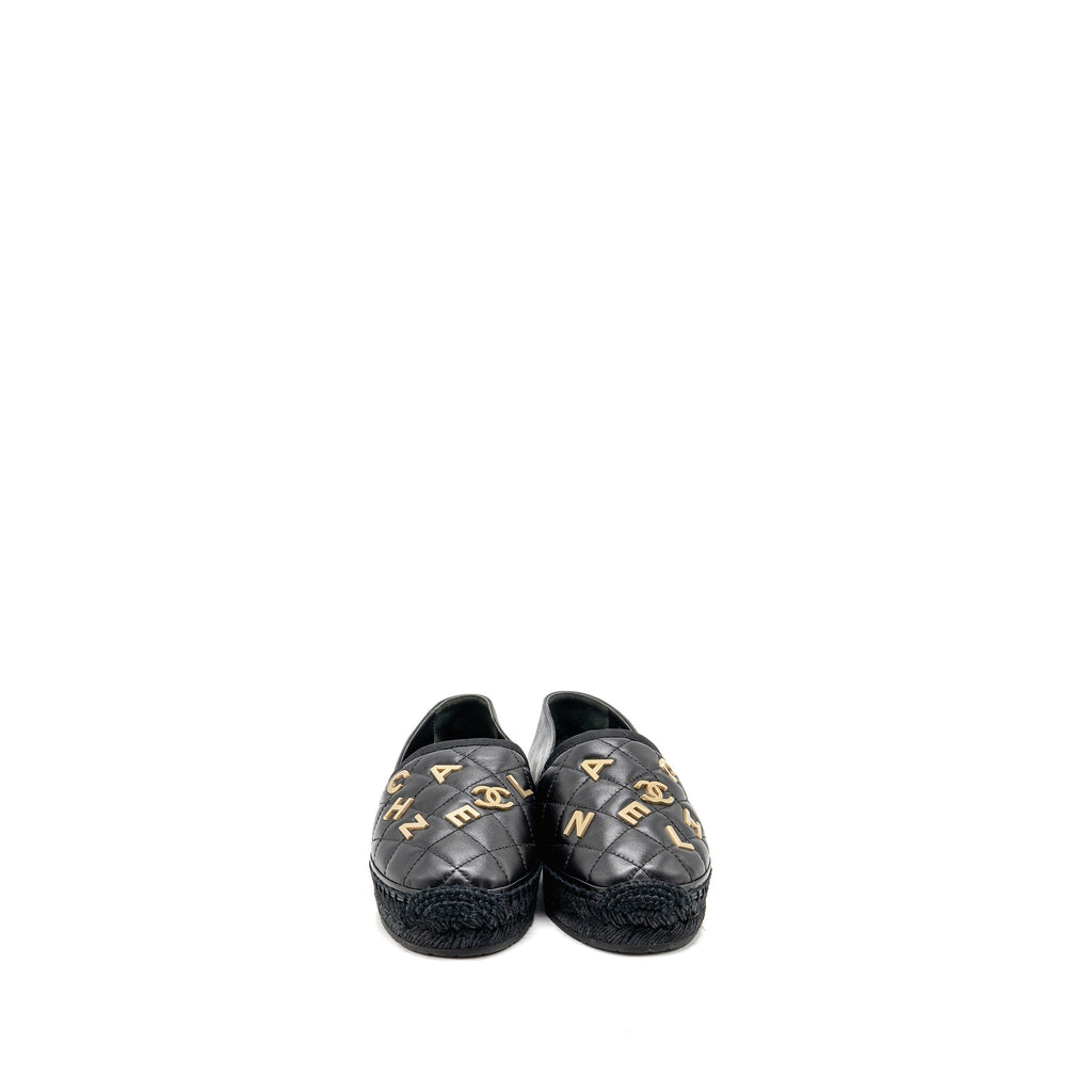 chanel-size-38-espadrilles-lambskin-grosgrain-black-ghw-copy