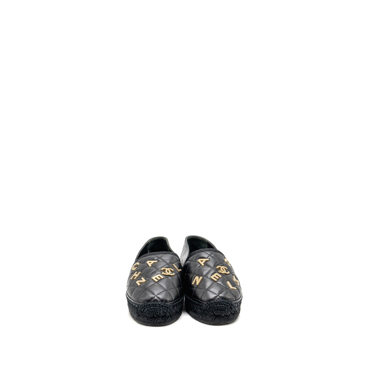 chanel-size-38-espadrilles-lambskin-grosgrain-black-ghw-copy