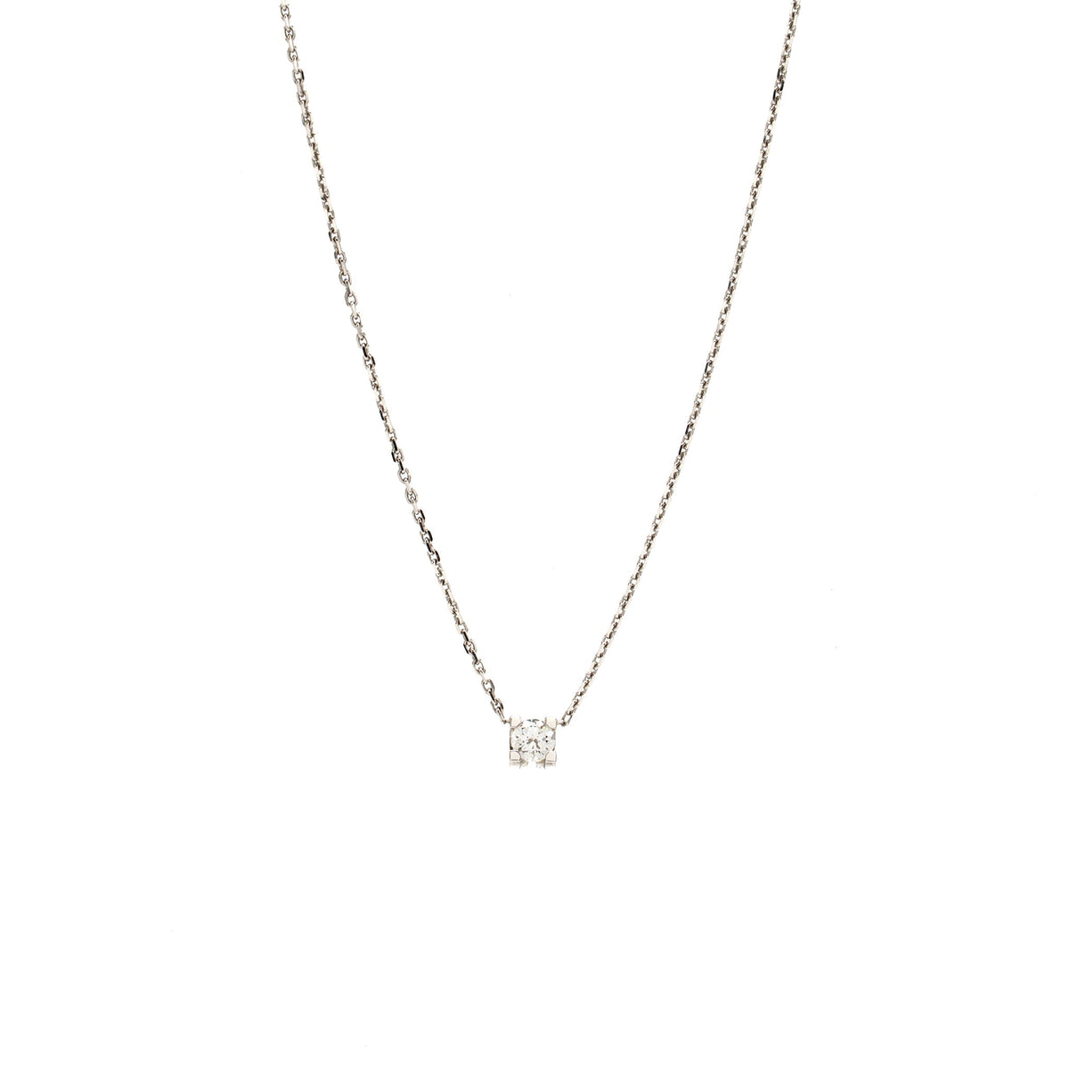CARTIER DIAMOND NECKLACE WHITE GOLD, 0.22CT