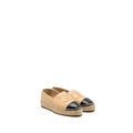 chanel-size-37-espadrilles-beige-black