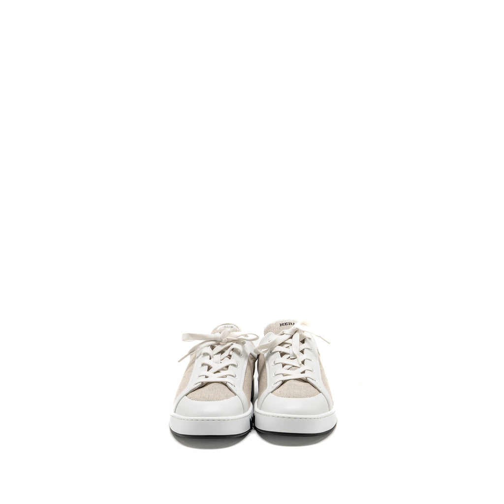 hermes-size-39-femme-kid-sneaker-toile-h-leather-prunoir-blanc