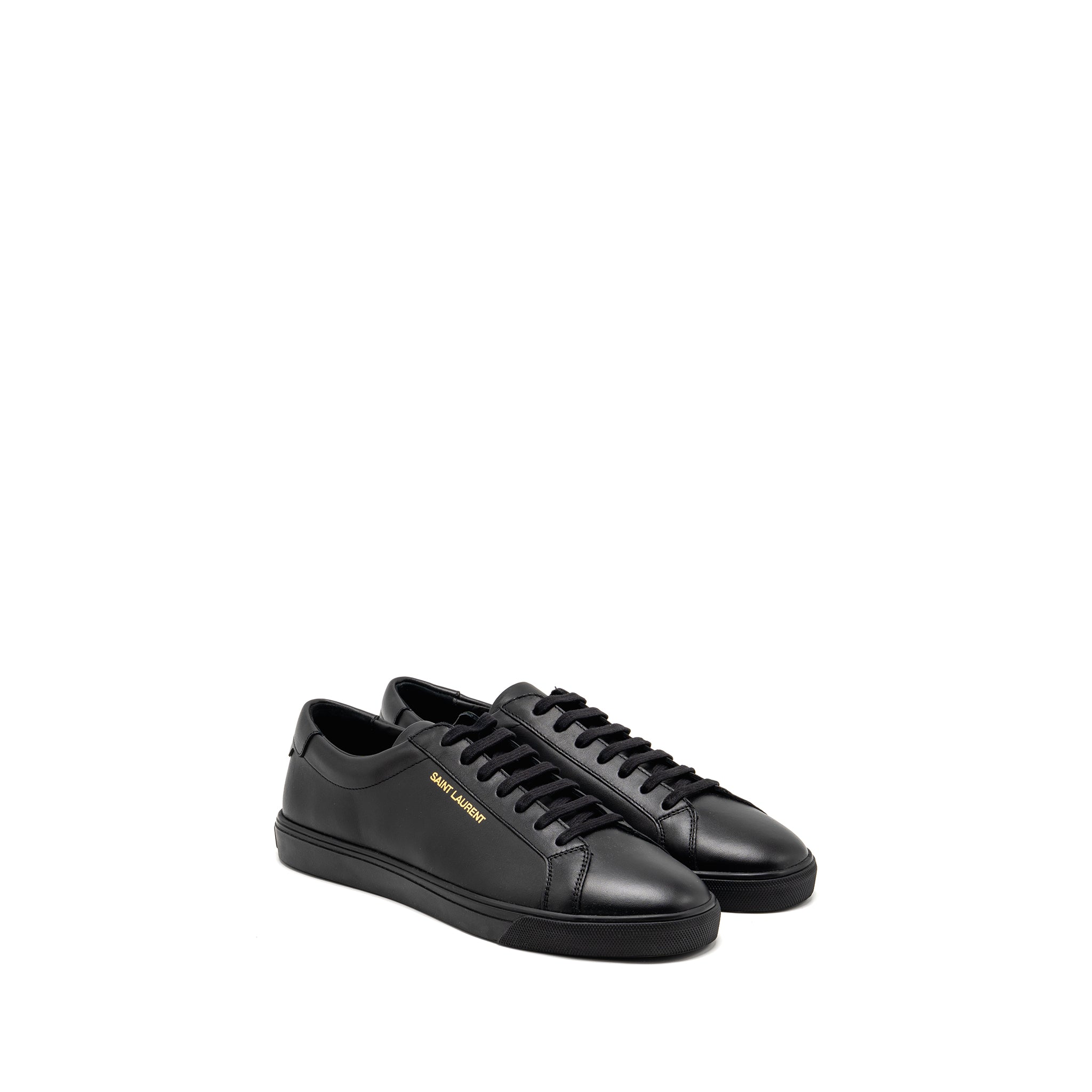 saint-laurent-ysl-size-43-andy-low-top-sneakers-leather-black-gold-copy