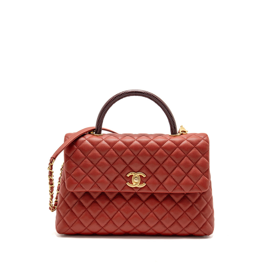 chanel-large-coco-handle-with-lizard-handle-caviar-red-ghw