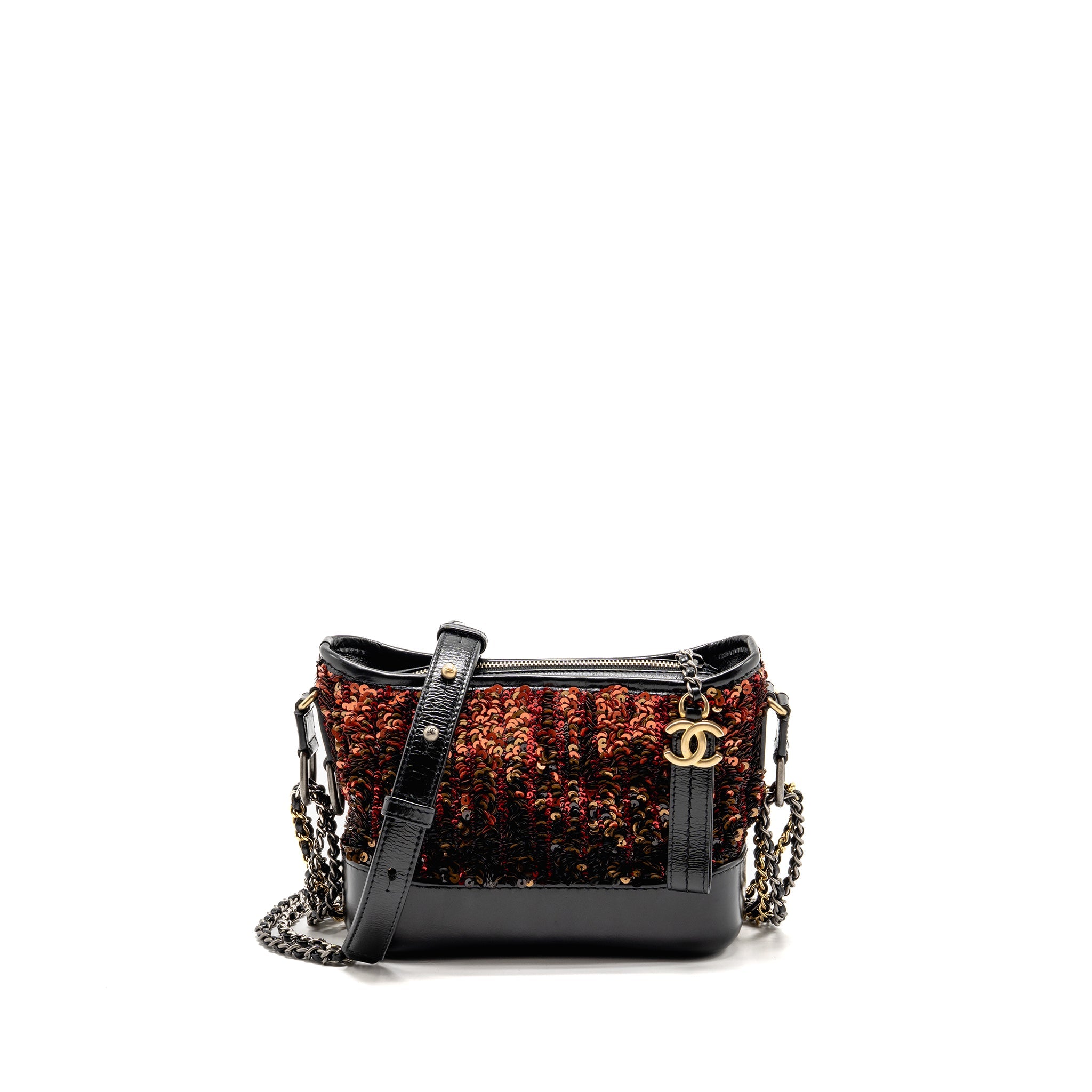 chanel-small-gabrielle-hobo-bag-sequin-shiny-calfskin-orange-black-multicolour-hardware-copy