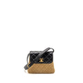chanel-25a-suede-patchwork-mini-crossbody-bag-lambskin-brown-black-ghw-microchip-copy-1