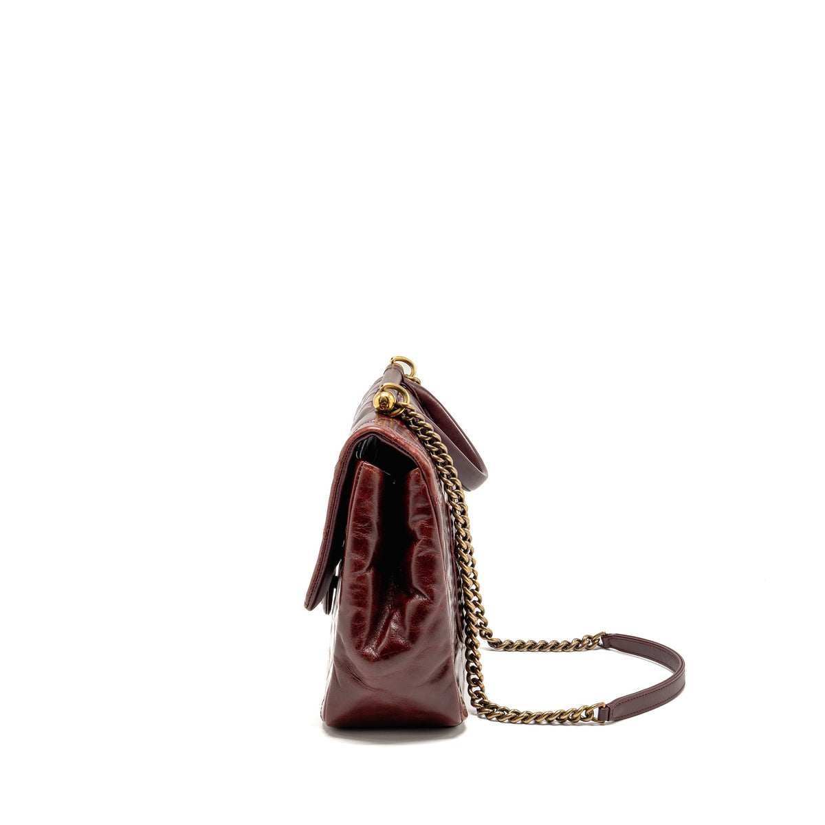 chanel-16a-gold-bar-top-handle-flap-bag-glazed-calfskin-burgundy-ghw