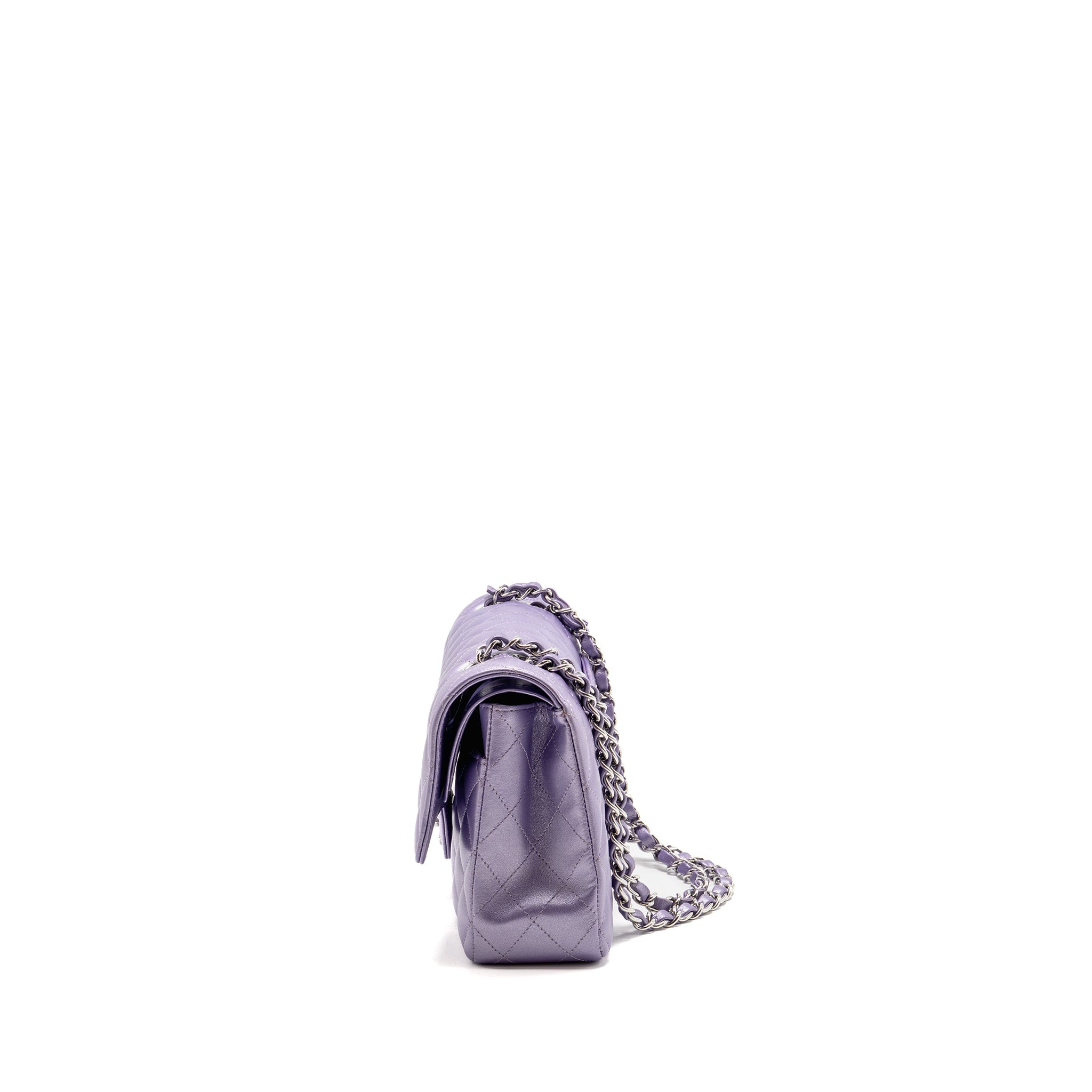 chanel-medium-classic-double-flap-bag-lambskin-iridescent-purple-shw-microchip