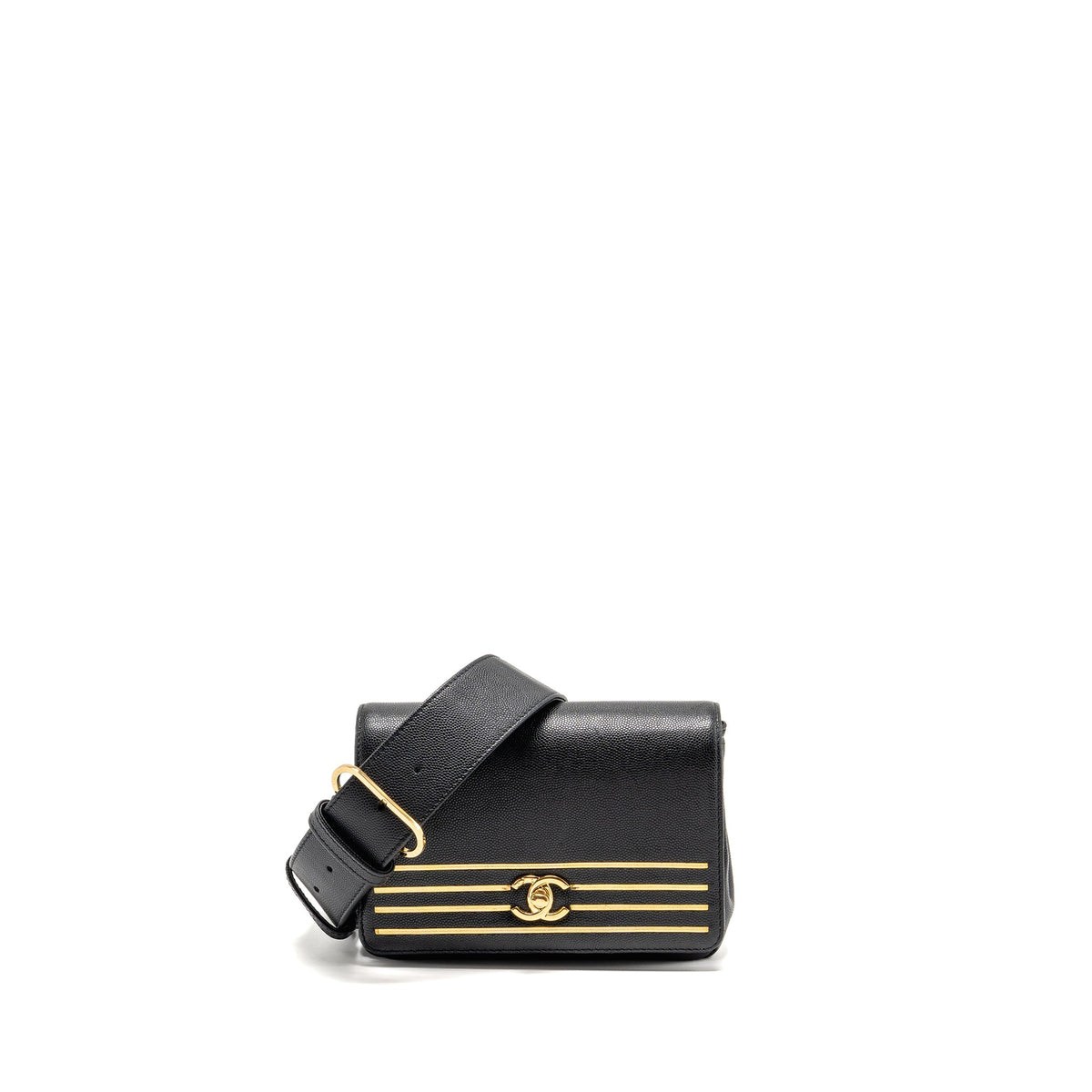 chanel-19c-captain-gold-belt-waist-bag-caviar-black-ghw