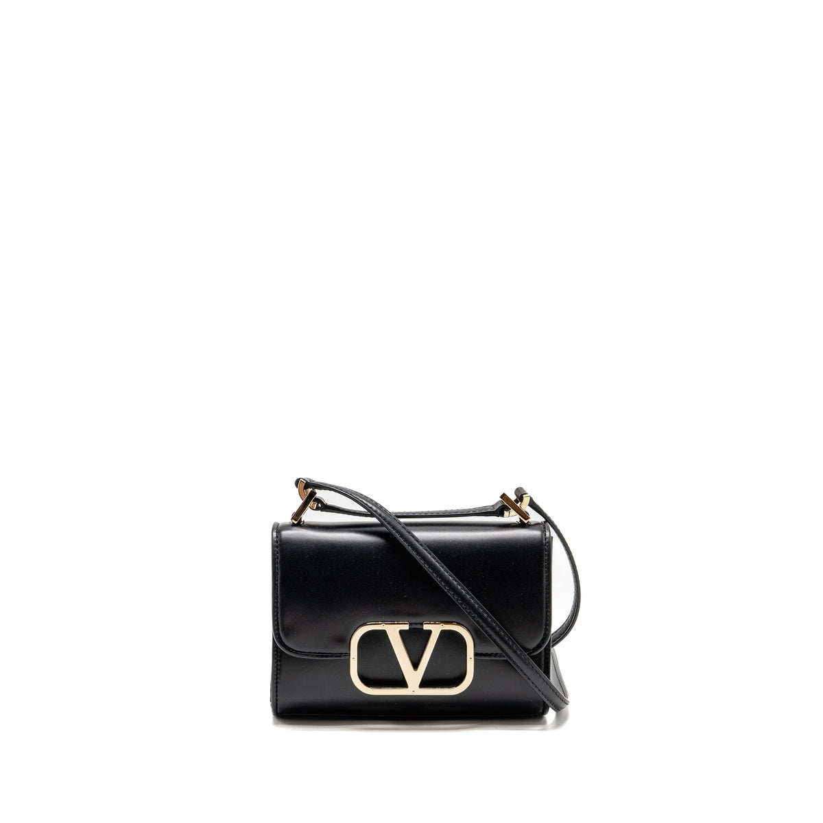 valentino-v-logo-type-foldover-top-shoulder-bag-calfskin-black-shw