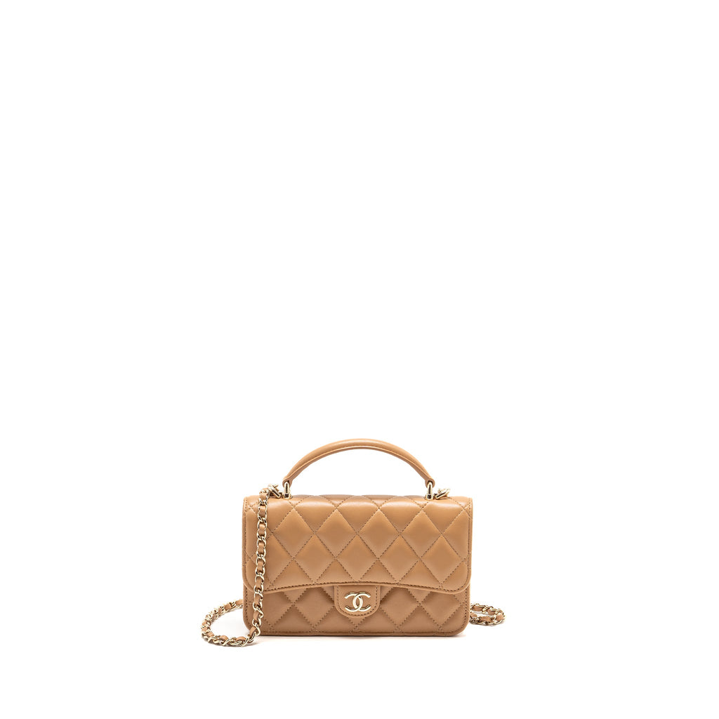 chanel-top-handle-mini-flap-bag-with-chain-lambskin-caramel-lghw-copy