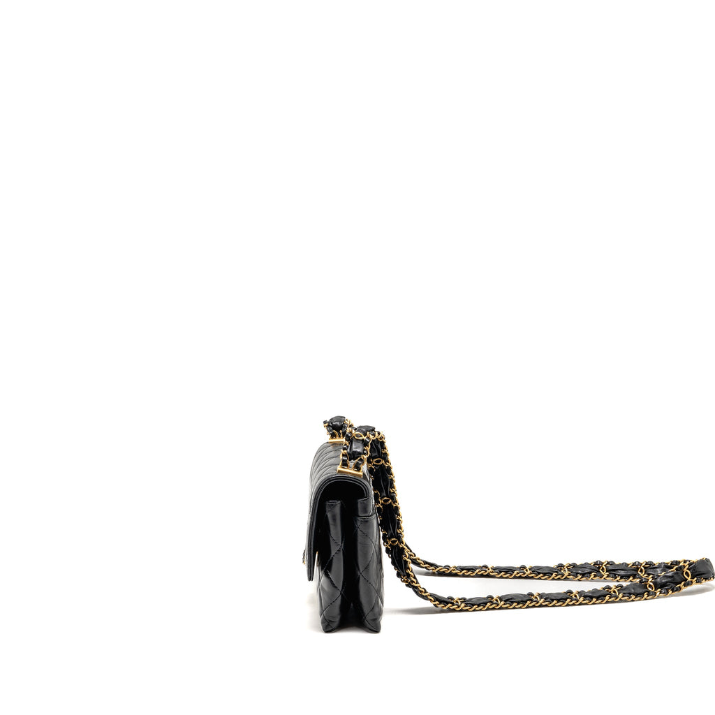 chanel-23k-chunky-chain-flap-bag-quilted-lambskin-black-ghw-microchip