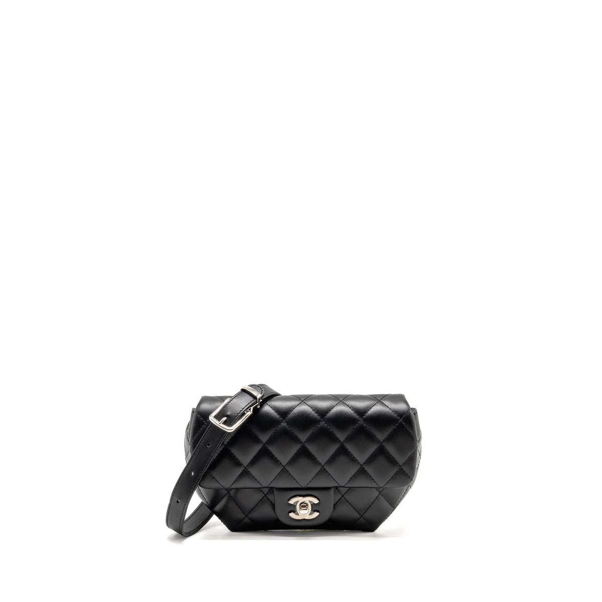 chanel-uniform-cc-logo-belt-waist-bag-calfskin-black-shw