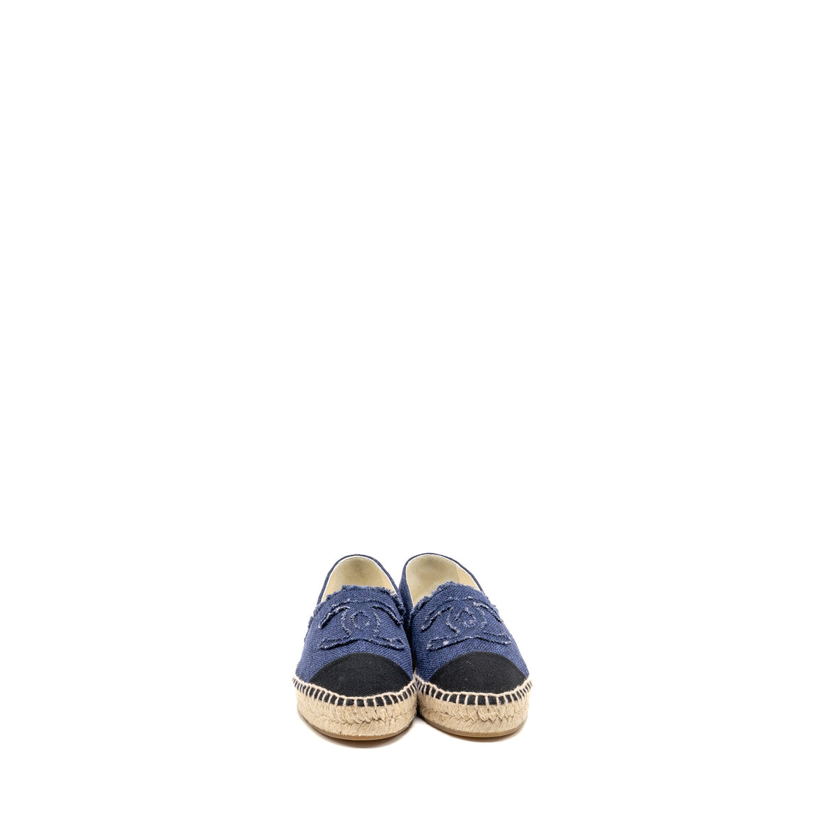 chanel-size-36-espadrilles-linen-blue-black-copy