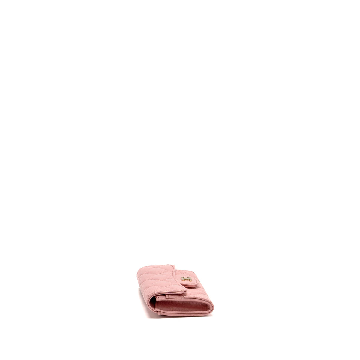 chanel-classic-flap-card-holder-caviar-pink-lghw