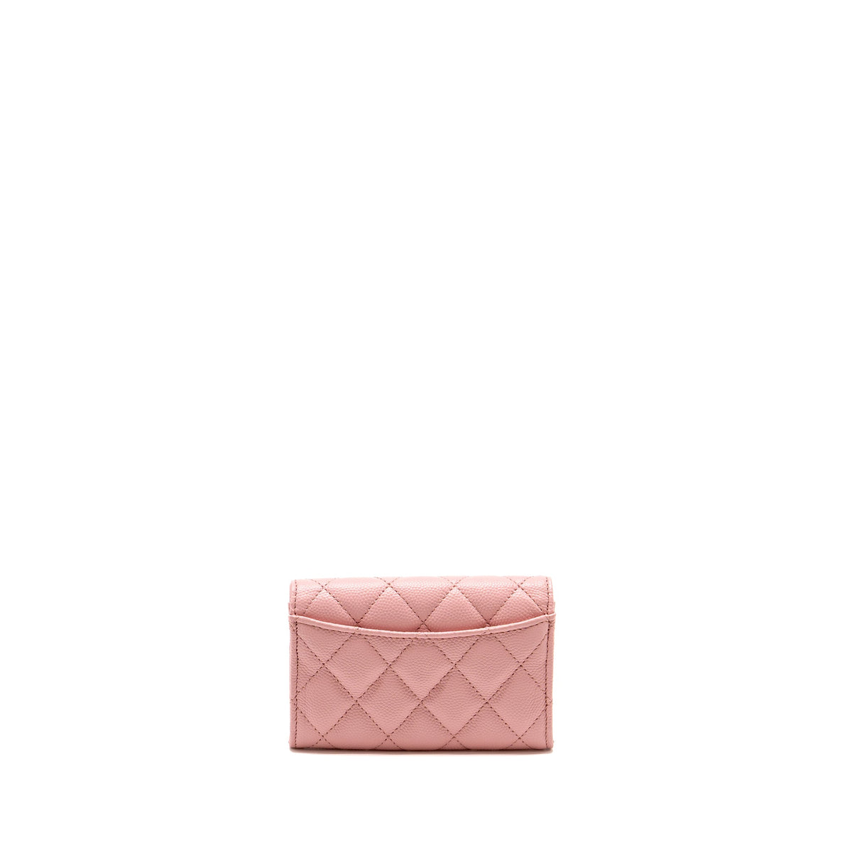 chanel-classic-flap-card-holder-caviar-pink-lghw