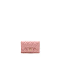 chanel-classic-flap-card-holder-caviar-pink-lghw