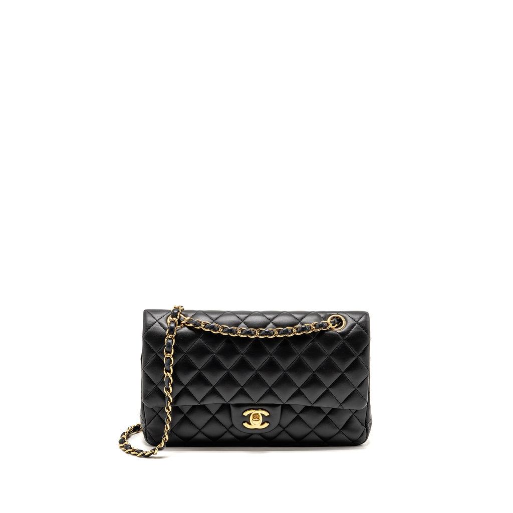 chanel-medium-classic-double-flap-bag-lambskin-black-ghw-copy-4