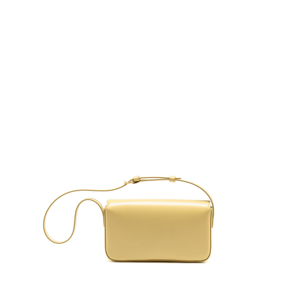 celine-claude-triomphe-bag-shiny-calfskin-light-yellow-ghw-copy