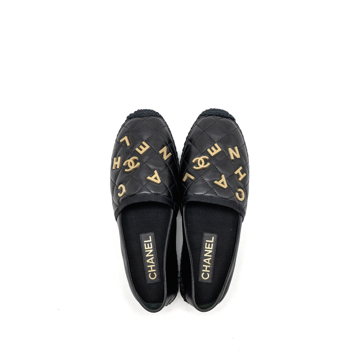 chanel-size-38-espadrilles-lambskin-grosgrain-black-ghw-copy