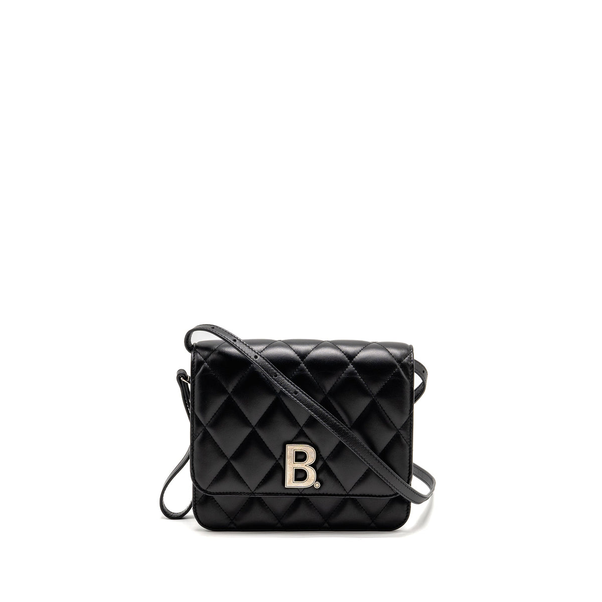 balenciaga-b-shoulder-bag-quilted-calfskin-black-ruthenium-hardware