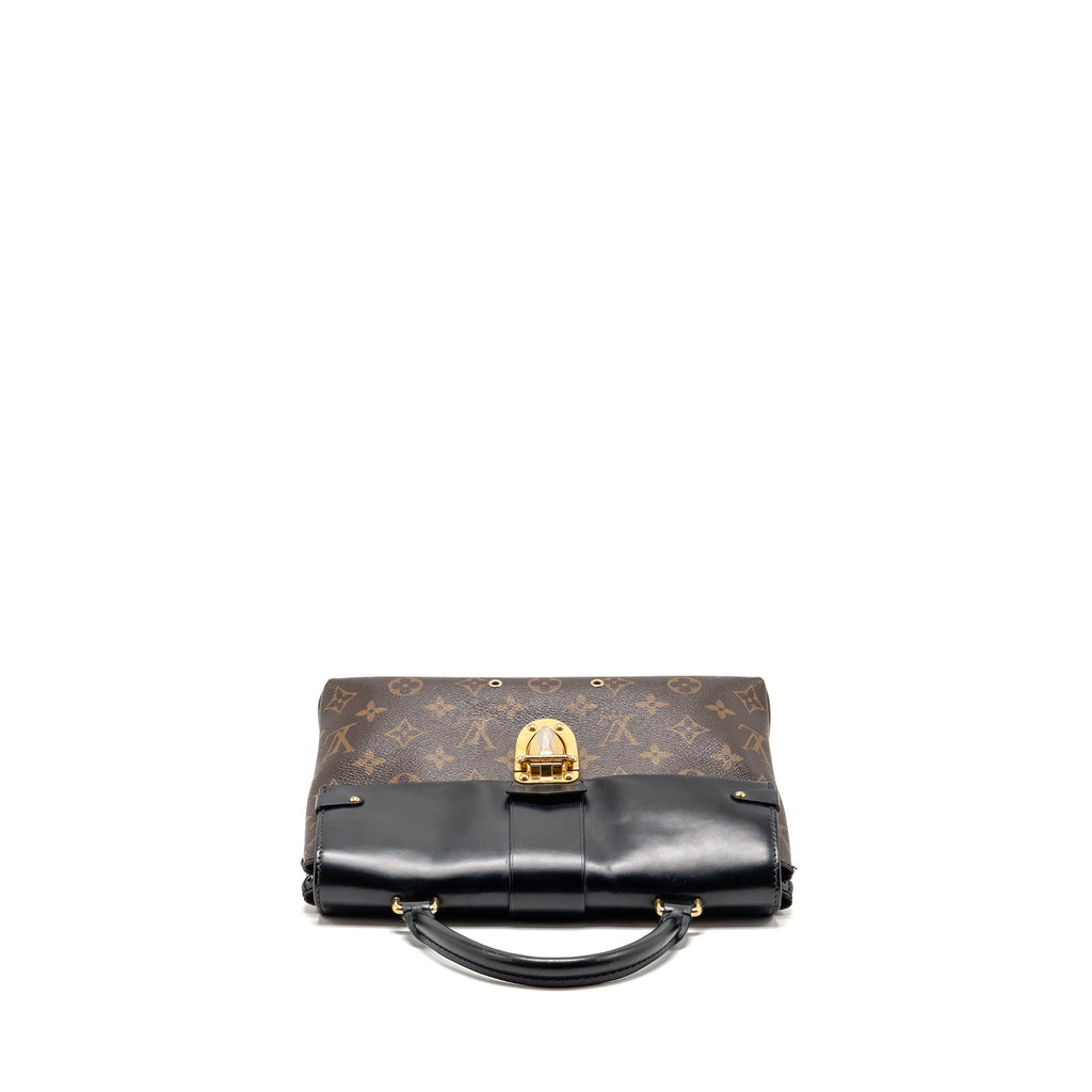 louis-vuitton-one-handle-mm-monogram-canvas-leather-black-ghw-copy