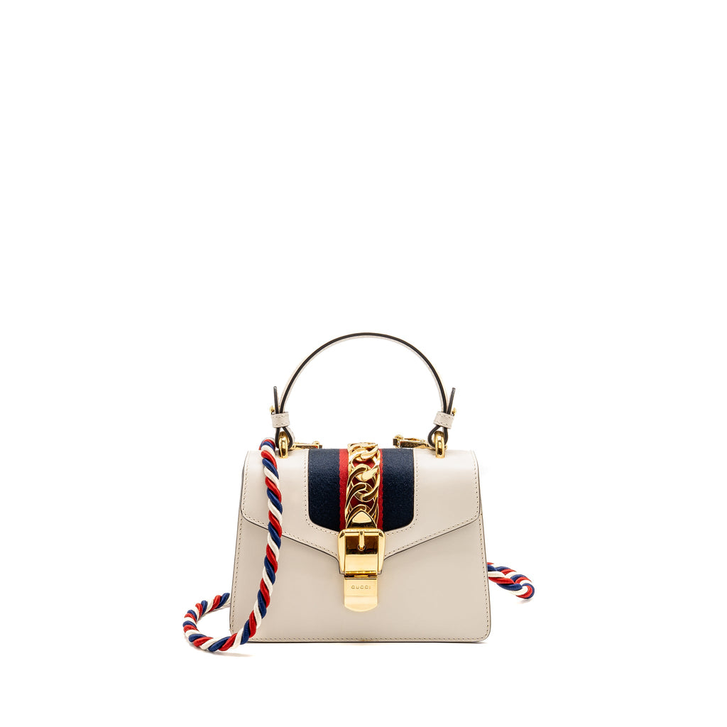 gucci-mini-sylvie-top-handle-bag-calfskin-white-ghw-1