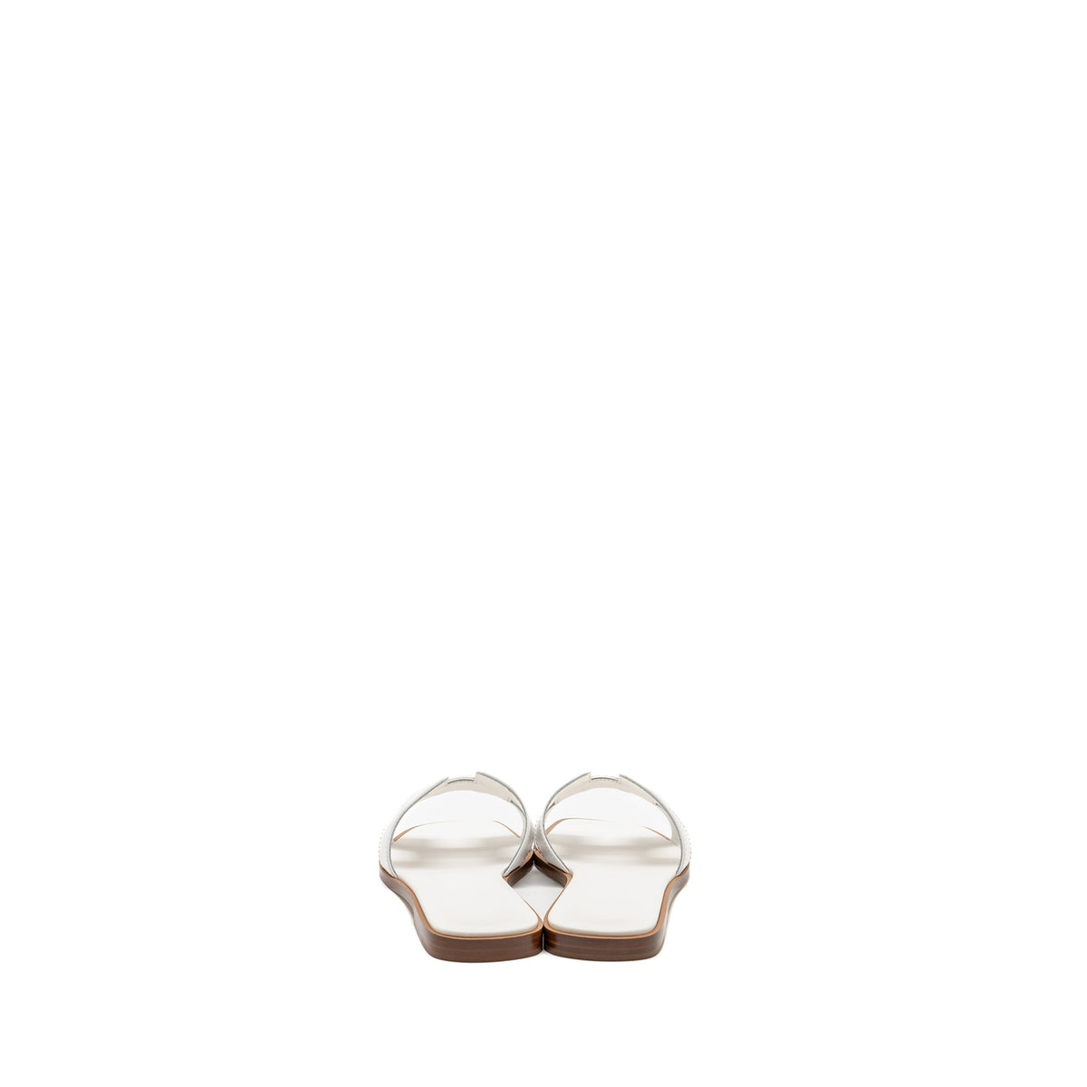HERMES ORAN SANDALS BLANC PIQURES H