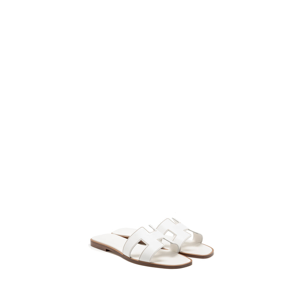 hermes-size-37-oran-sandals-blanc-piqures-h