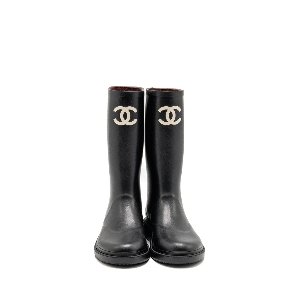 chanel-size-38-25b-high-boots-caoutchouc-black