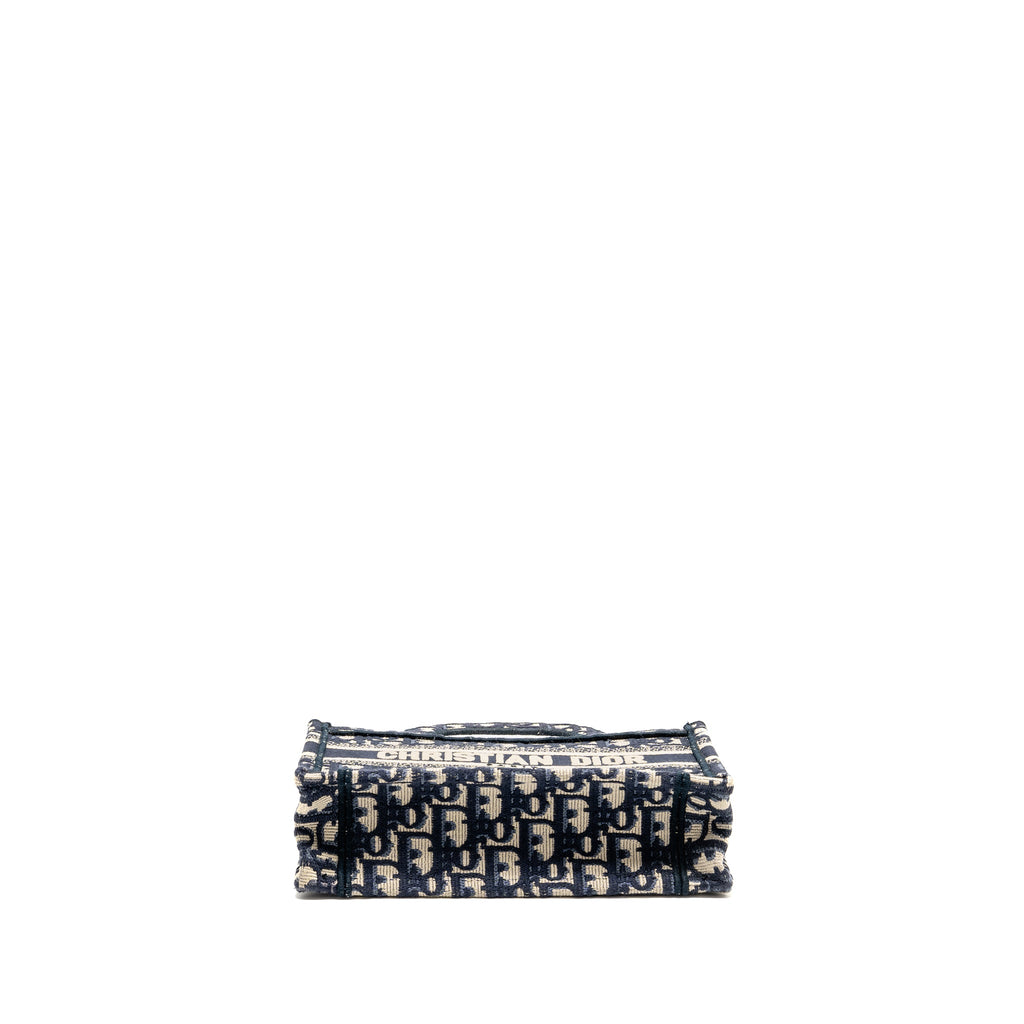 dior-mini-book-tote-bag-blue-oblique-embriodery-copy