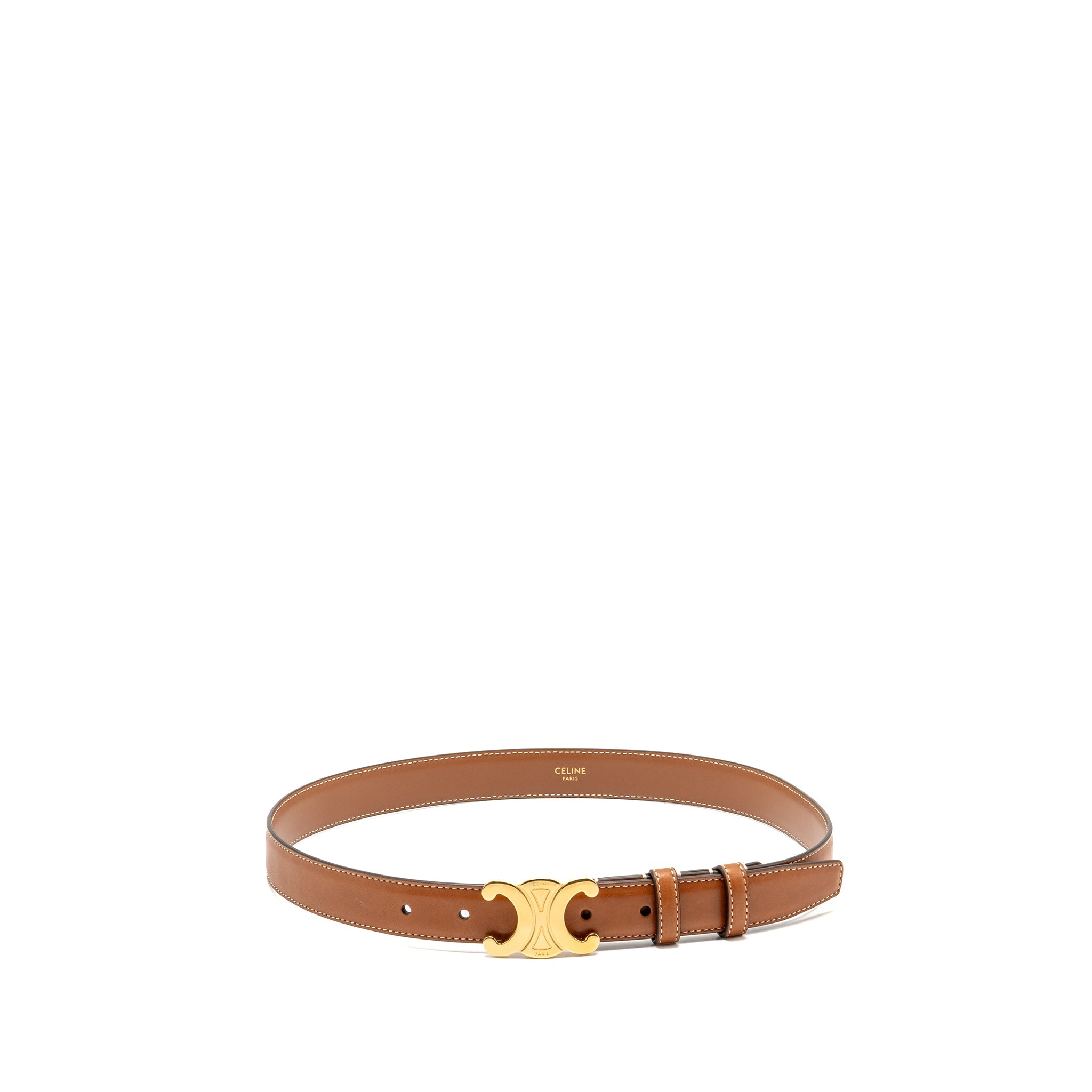 celine-size-75-triomphe-belt-25mm-natural-calfskin-tan-ghw