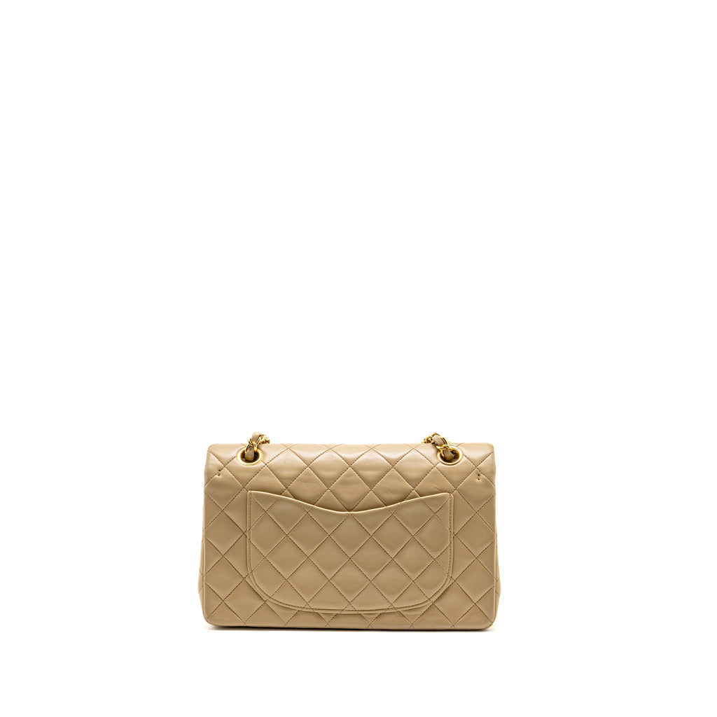 chanel-vintage-small-classic-double-flap-bag-lambskin-beige-ghw