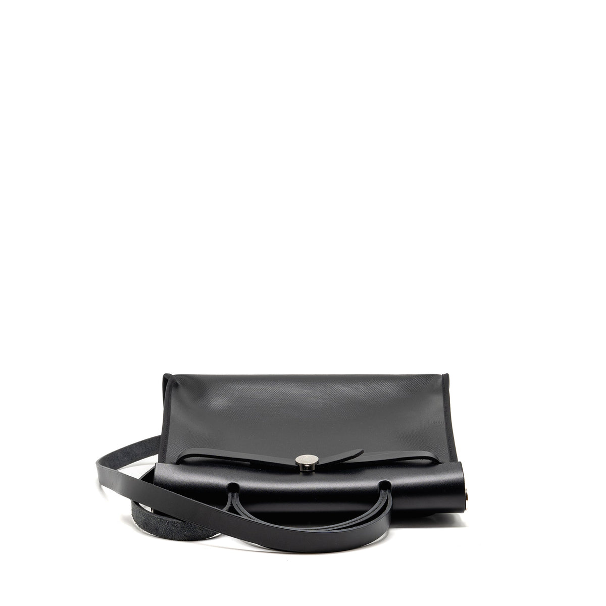 hermes-herbag-31-zip-bag-berline-canvas-hunter-leather-black-ecru-black-shw-stamp-k